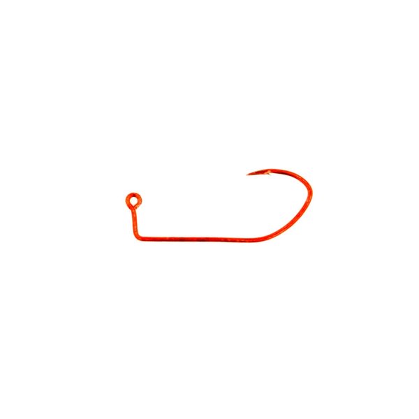 Eagle Claw 500R Red Pro V Lil Nasty Sickle Style Jig Hooks (Size 3/0, 100 Pack)