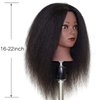 ISHOT Mannequin Head With Real Human Hair for Hairdresser Training, Beauty School Practice, Cosmetology