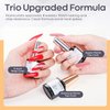 modelones Gel Top Coat Base Coat for Gel Nail Polish, 3Pcs 10ml No Wipe Matte & Shiny Top Coat, Long Lasting High Gloss and Matte Effects DIY at Home