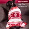 kyeese Christmas Dogs Pajamas Snowflake Dog Sweater Dog Pjs for Small Dogs Holiday Dog Onesie Dog Jumpsuit Dog Clothes