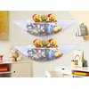 2 PK - SimpleHouseware Stuffed Animals Jumbo Toy Storage Hammock, White