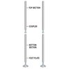 Wall-Mount Steel Post for Cantilever Shelving – Durable Support for Commercial Kitchens, Storage Rooms, and Foodservice Use – Corrosion-Resistant & Easy to Install (Stainless Steel, 64 - inch)