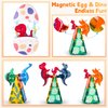Magnetic Tiles Dinosaurs Toys for Kids 3-5, Magnet Eggs Dinosaur Animals Construction Tile for Toddlers Ages 5-7, Building Blocks for Boys Girls Ages 4-8 8-12 Year Old
