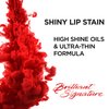 L'Oreal Paris Brilliant Signature Shiny Lip Stain Lipstick, Be Outstanding 0.21 Fl Oz.
