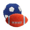 Angoily 2pcs Indestructible Dog Pet Chew Toy Dog Squeaky Toys for Aggressive Chewers Squeaky Training Outdoor Playset Pet Rugby Toy Pet Sound Toy Chew Toys Dog Chew Toy Football Toy Ball