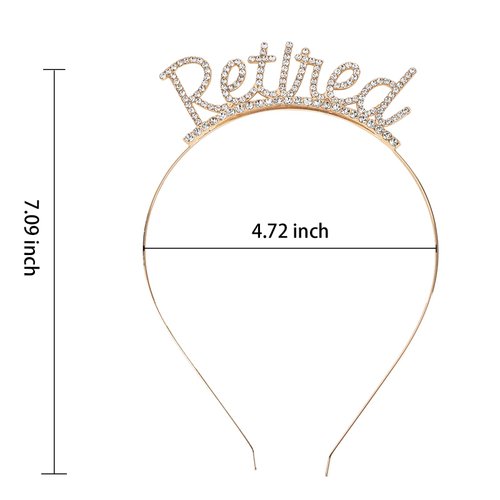 Semato Retirement Gift for Woman Black Retirement Sash & Retired Tiara Kit Happy Retirement Party Decorations Best Retirement Gifts