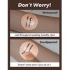 SELFBEAUTY Ultra Slim Waterproof Gel Eyeliner Pencil, Matte Brown, Retractable, Smooth Creamy Textured, Long Lasting, Waterproof, Smudge Proof, Easy Use