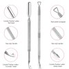 Premium Cuticle Pusher and Gel Polish Remover Set with Nail Files, Professional Grade Stainless Steel Cuticle Remover, Durable Pedicure Manicure Tools Nail Care Kit for Fingernails Toenails Silver