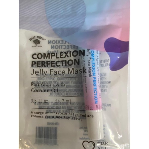 Bolero Beverly Hills Complexion Perfection Jelly Face Mask Red Algae with Coconut Oil .5 oz