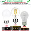 LiteHistory A15 LED Bulb 6W Equal E26 Bulb 60 Watt Non-Dimmable E26 Edison Bulb Neutral White 4000K Clear AC120V 600LM E26 LED Bulb for Ceiling Fan,Wall sconces,Fridge,Desk lamp Pack of 6