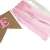 Ornaous Baby Girl 1st Birthday Party Decorations Set, First Birthday Hat and ONE Highchair Banner Cake Topper for Party Supplies (Pink)