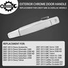 Exterior Chrome Door Handle Front Left Driver Side | Replacement for 2007-2013 Chevy Silverado Suburban Tahoe Avalanche GMC Sierra Yukon Cadillac Escalade | Replaces# 20828258, 22738721, 25960525