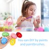 Augshy 18PCS Plastic Egg Shakers Percussion Musical Egg Maracas Easter Eggs with 8 Colors
