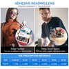 OKH 2-pack Stick-on Bifocal Lenses Reader, Adhesive Magnifying Reading Lenses for Glasses Goggles (+3.00 Diopters)