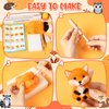 WATINC Set of 5 Woodland Wool Needle Felting Kit, Fox Owl Hedgehog Squirrel Raccoon Animal Doll Wool Felt Needle Felting Tools Foam Pad, DIY Needle Felting Craft Party Supplies for Beginners