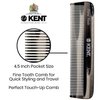 Kent FOT G Fine Tooth Comb Beard Comb - 4.5" Handmade Pocket Comb and Travel Comb Hair Comb for Men - Styling Comb Small Comb for Fine or Thinning Hair, Mustache and Beard Care and Hair Care Kent Comb