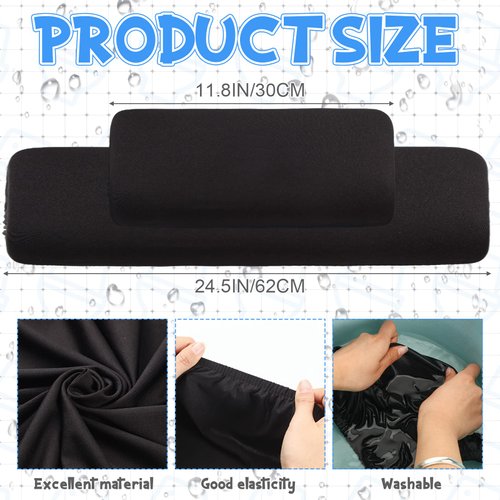 4 Pcs Toilet Tank Lid Cover Toilet Top Cover Back of Toilet Tank Cover Replacement Toilet Cover with Elastic Bottom for Bathroom Decor Accessories (Multicolor)