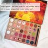 BestLand Pro 35 Colors Glitter Eyeshadow Palette with Eyeshadow Brush，Highly Pigmented Pressed Soft Creamy Metallic Matte Shimmer Naked Eye Shadow Powder Makeup Palette Set