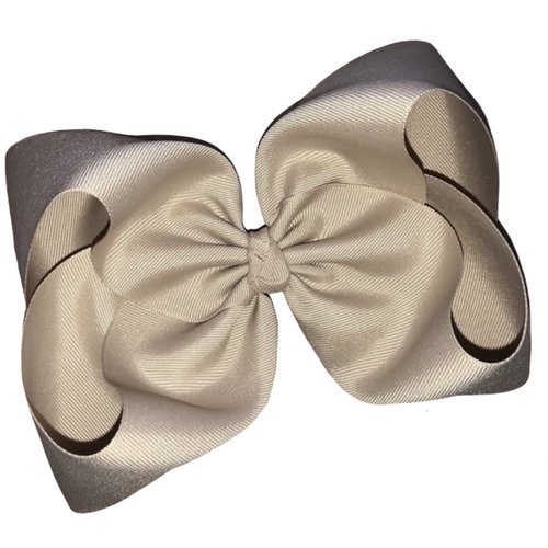 Solid Super Jumbo Oatmeal Boutique Hair Bow 7" MADE IN USA