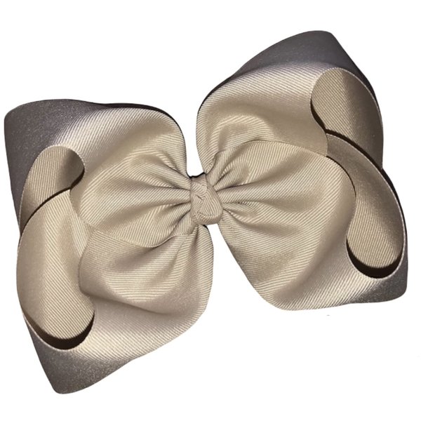 Solid Super Jumbo Oatmeal Boutique Hair Bow 7" MADE IN USA