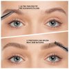 Waterproof Dual-Sided Fine Tip Brow Pencils Pack,Ultra-Fine Mechanical Pencil,Draws Tiny Brow Hairs, Defines, Fills Brows, Shapes, Contours, Combs, (Pack of 1)-Dark Brown