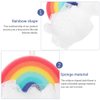Healvian Loofah Sponge Portable Baby Sponge Rainbow Shaped Bath Scrubber Household Body Scrubber Body Scrubber Balls Shower Mesh for Kids Adults Exfoliating Bath Sponge
