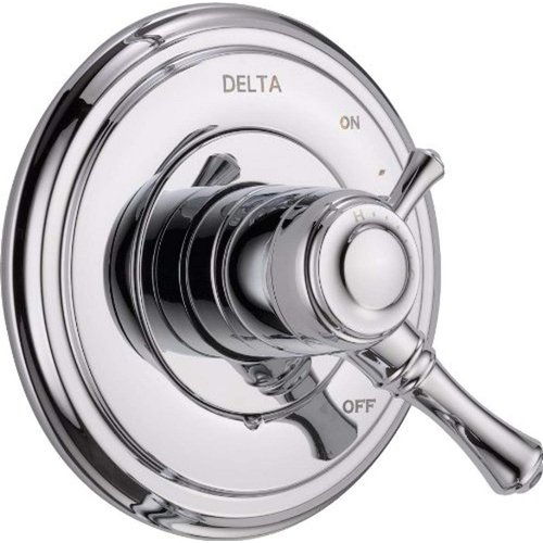 Delta Faucet Cassidy 17 Series Dual-Function Shower Handle Valve Trim Kit, Chrome T17097 (Valve Not Included) 3.50 x 7.00 x 3.50 inches