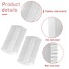 Metal Hair Comb, 2 Pack Stainless Steel Beard Comb for Men, Mini Portable Travel Combs Anti-Static Dual Action Fine & Wide Teeth Mustache Comb for Men Mini Hair Comb for Wallet Purse Pocket Car