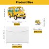 REWIDPARTY School Bus Party Invitations with Envelopes & Stickers（Set of 15） Bus Fill-in Invitations Kids Birthday Party Invites Cards Party Supplies Favors for Birthday Baby Shower Graduations
