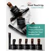 THICK FIBER Root Touch Up Powder - Water & Sweat Resistant Hair Loss Concealer Set for Thinning Hair Women, Includes Brush (Dark Brown)