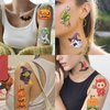 10 Sheets Halloween Temporary Tattoos for Kids, Cool Terror Cartoon Halloween Decoration Sticker Gifts for Girl Boys Home Activity Class Prizes Carnival Christmas Rewards (Halloween)