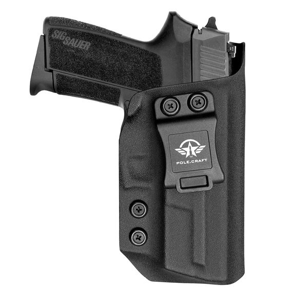 Sig SP2022 Holster IWB Kydex for Sig Sauer SP2022 Compact Holsters Concealed Carry - Inside Waistban Carry Concealed Holster Sig SP2022 Pistol Gun Case Accessories (Black, Right Hand)