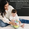 Genius Baby Toys First Birthday Gifts for Girls and Boys: Soft Plush Birthday Cake Toy with 4 Sensory Toys. Embroidered with 'Happy Birthday', Lightweight and Portable