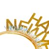 BinaryABC Happy New Year Headband Tiara,2024 New Years Eve Party Supplies,New Years Party Favors,2Pcs