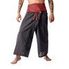 LannaPremium Thai Fisherman Pants for Men Women Yoga Pants 2 Tone - Martial Arts Pants Red Black…
