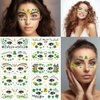 Shamrock Tattoo Stickers St. Patrick's Day Temporary Tattoos Face Tattoo Decals St Patrick’s Day Party Art Decoration Supplies 20sheets