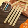 200 Pcs Acrylic Cakesicle Sticks Gold Mirror Ice Cream Sticks Reusable Plastic Cake Pop Sticks 4.5 Inch Mini Acrylic Sticks for Home Candy Gifts Party Craft DIY