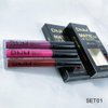 KARNAR 3Pcs Dark Red Purple Matte Lipstick Lip Set, Lip Stain,Lipstick Sets for Women Lippies Lip Matte Makeup Lip gloss Beauty Cosmetics Kit (SET01)