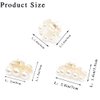 CAKURE Pearl Hair Claw Clips Champagne Hair Clips Small Non Slip Hair Jaw Clamps Pearl Hair Accessories for Women and Girls (3 PCS)