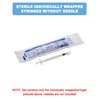 1mL Syringes without Needle, Luer Lock Syringe with Cap, Sterile Individually Wrapped, Accurate Liquid Measurement - 50 Pack for Lab Use and Home Care
