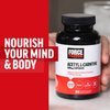 Force Factor Acetyl L-Carnitine Brain Supplement, Nerve Support Supplement, and Cellular Energy Booster, Acetyl L-Carnitine 500mg, Premium Quality, Vegan, Non-GMO, 100 Vegetable Capsules