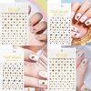 CAIRIAC Nail Art Stickers 5D Embossed Bee Nail Decals Self-Adhesive Nail Art Decoration Women Gift Stickers Decals for Acrylic Nails, Gel Nails, Short Nails, Natural Nails (2 Sheets)