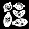 Bowitzki 5pcs Reusable Face Paint Stencils for Body Art Painting Halloween Party Makeup Temporary Tattoos Stencils (Halloween2)