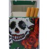 Eclipse Candy Skull Cigarette Case. Holds 100s size. Holds 20 Cigarettes. 3315Cskull-2