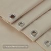 CAROMIO Hotel Quality 100% Waterproof Fabric Shower Curtain or Liner with Magnets for Bathroom, 72 x 72 inches, Tan