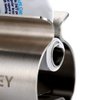 XYKEEY Set of 2 Toothpaste Squeezer Rollers, Metal Toothpaste Tube Wringer Seat Holder Stand (Stainless Steel)
