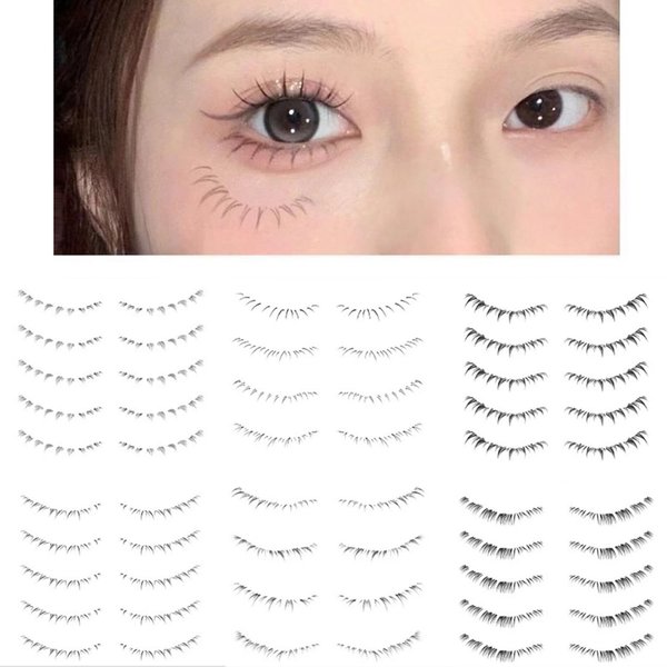 28Pairs Stick On Lower Eyelash Tattoo Sticker,Lower Eyelash Sticker, False Eyelash Stickers, Ladies Eyelash Stickers, Waterproof And Natural