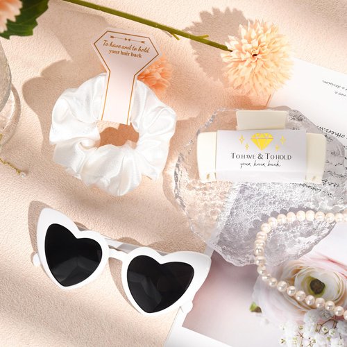 Bridal Shower Gifts for Women Bride To Be Gift Set Bride Hair Clip Claw Clip Accessories Bride Hair Scrunchie Bride Sunglasses Bachelorette Party Wedding Gifts