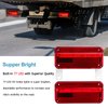 VINAUO RV Tail Lights LED, Camper Tail Lights, RV Brake Lights, RV Trailer Lights Stop Turn Tail LED, RV Tail Lights with White Base Brackets LED Trailer Lights, LED Camper Tail Lights
