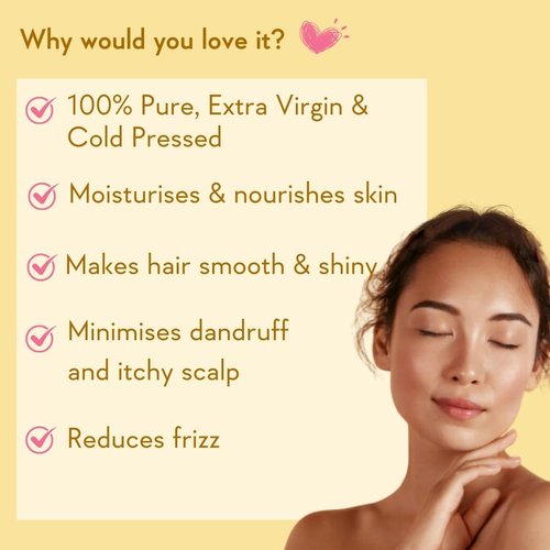 WishCare Pure Cold Pressed Sweet Almond Oil for Hair and Skin, 200ml